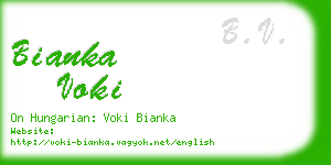 bianka voki business card